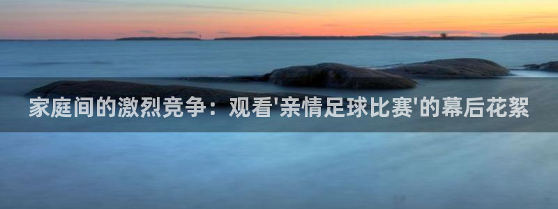 家庭间的激烈竞争：观看\'亲情足球比